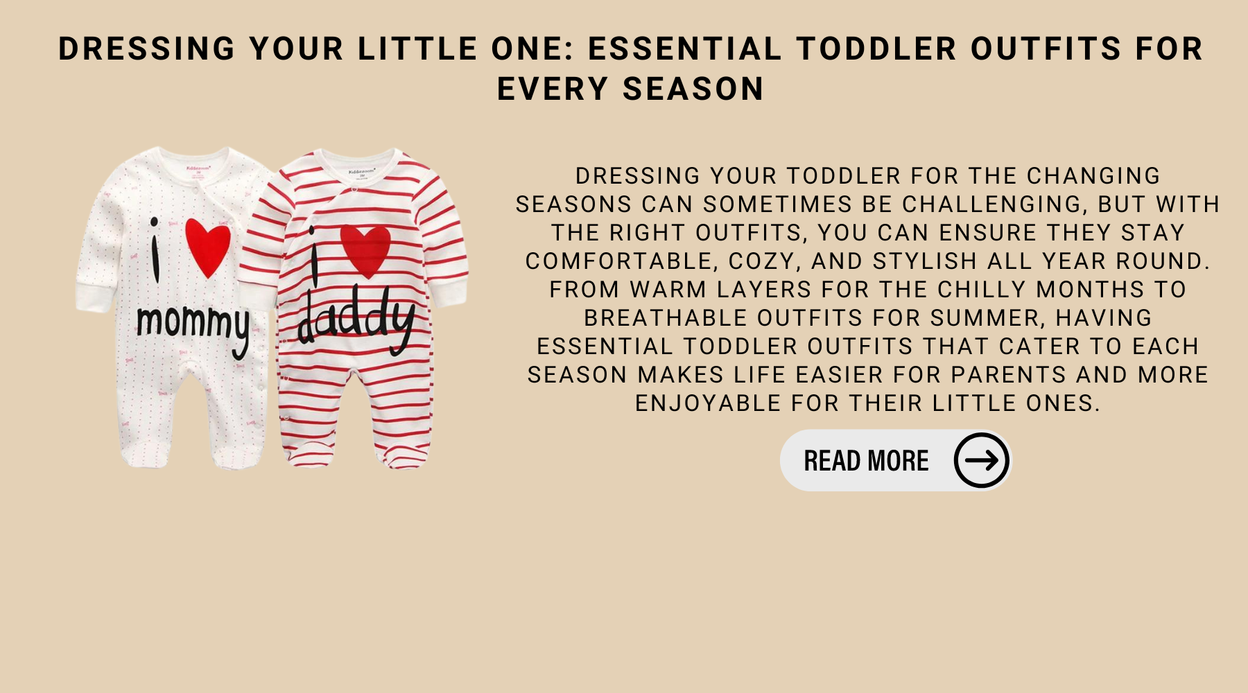 Dressing Your Little One: Essential Toddler Outfits For Every Season