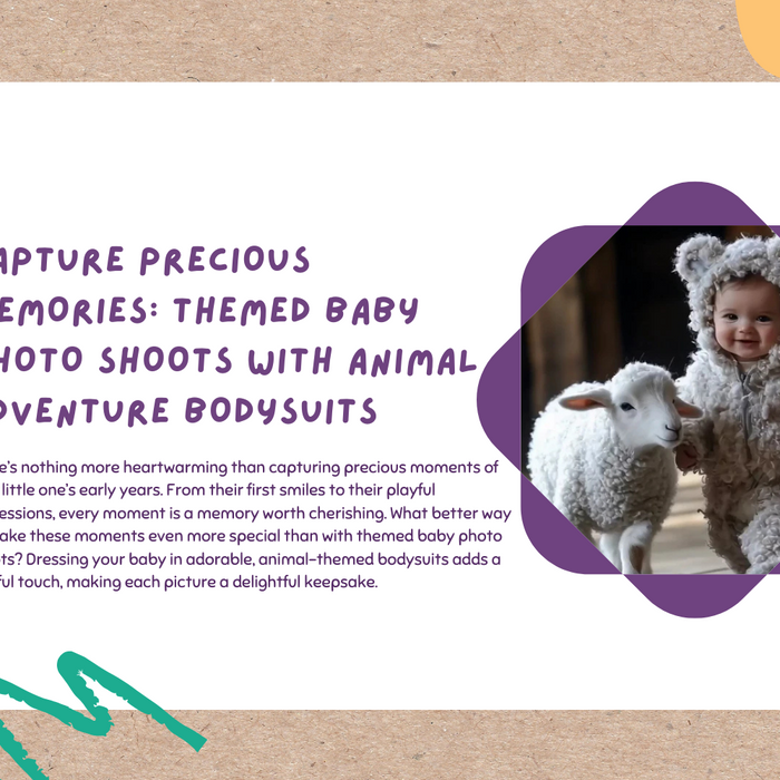 Capture Precious Memories: Themed Baby Photo Shoots with Animal Adventure Bodysuits