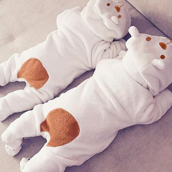 Zip Up Baby Fleece Hooded Bodysuit