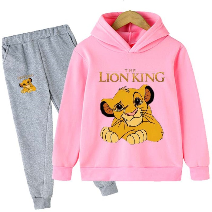 Lion King Cartoon Hoodies Set