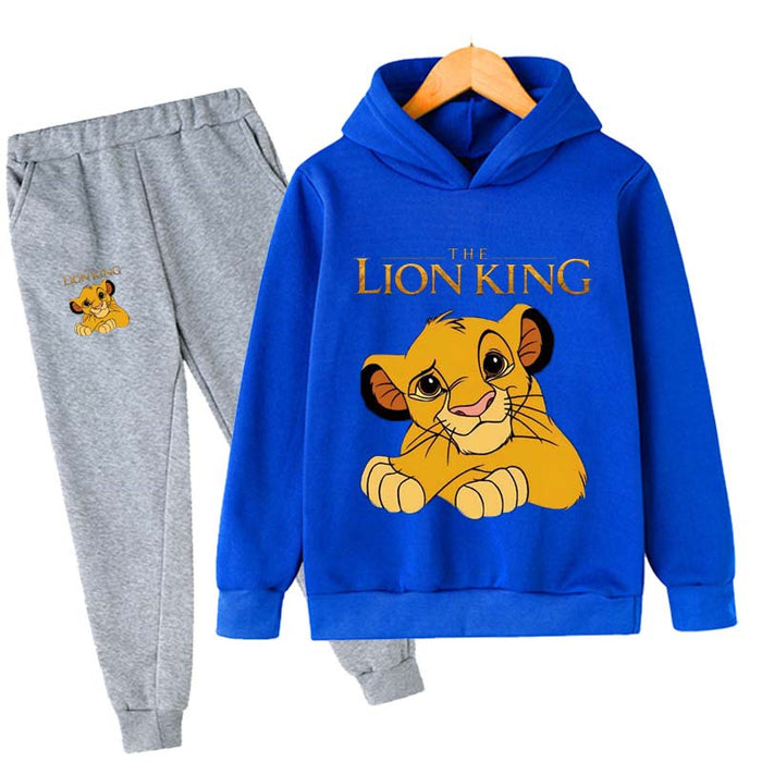 Lion King Cartoon Hoodies Set