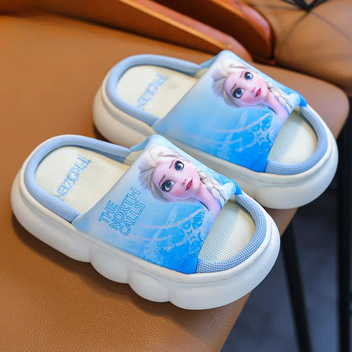 Frozen Princess Elsa Linen Slippers