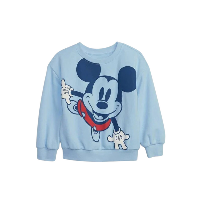 Casual Mickey Mouse Print Toddler Full Sweatshirt