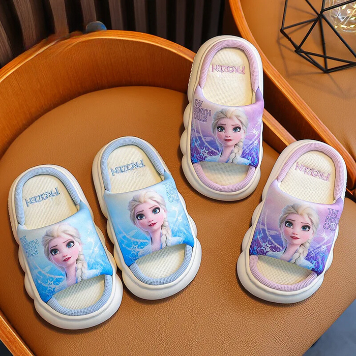 Frozen Princess Elsa Linen Slippers