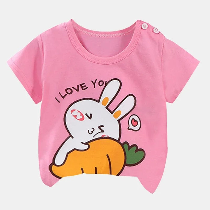 Summer Cartoon Sleeve T Shirts