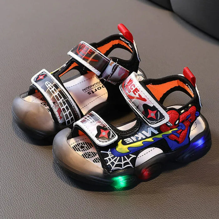 Spider Man Summer LED Light Sandals