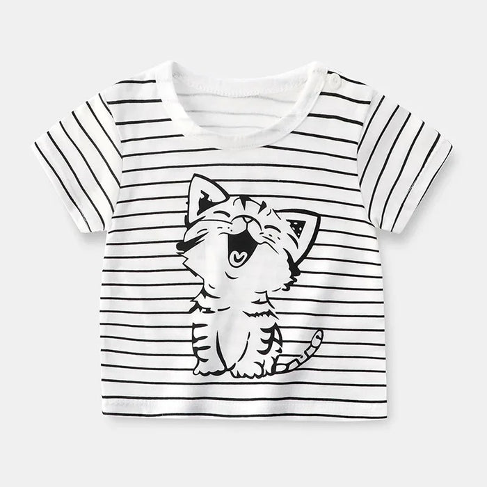 Summer Cartoon Sleeve T Shirts