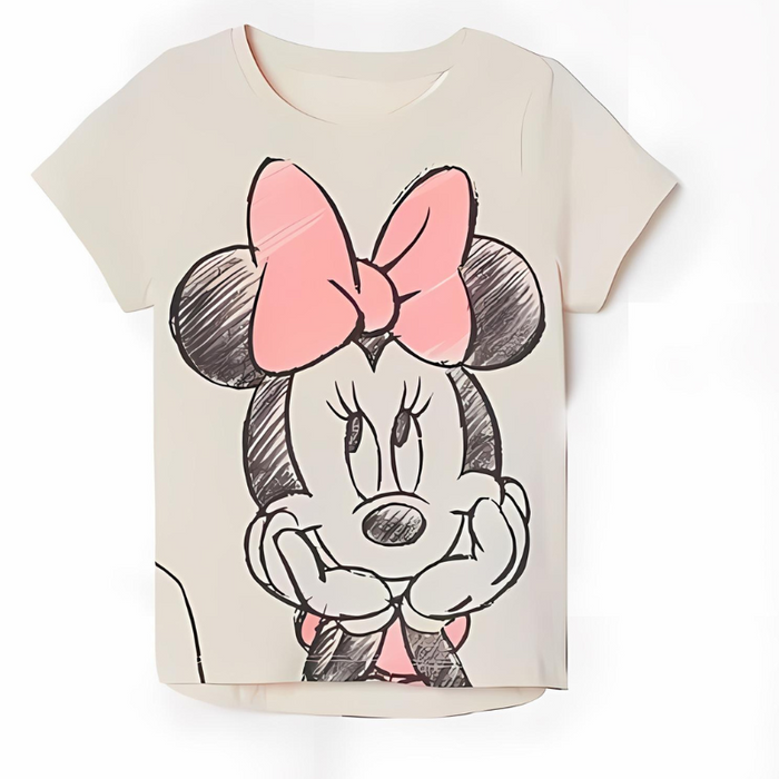 Summer Mickey Mouse Cartoon Printed T Shirt