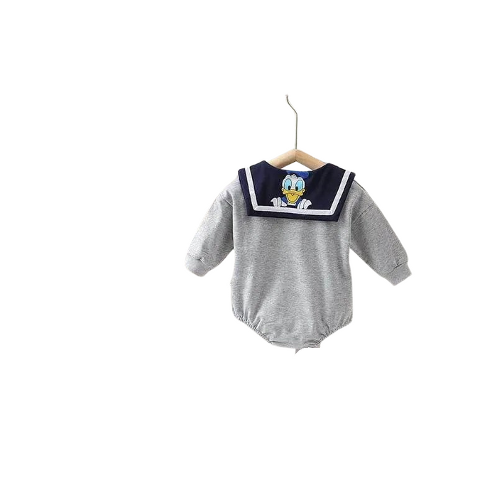 Long Sleeve Cartoon Design Toddler Bodysuit