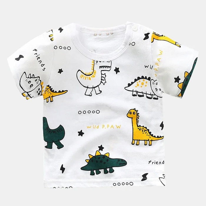 Summer Cartoon Sleeve T Shirts