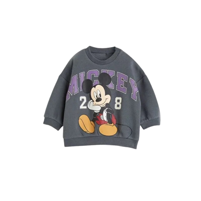 Printed Mickey Mouse Pattern Toddler Sweatshirt