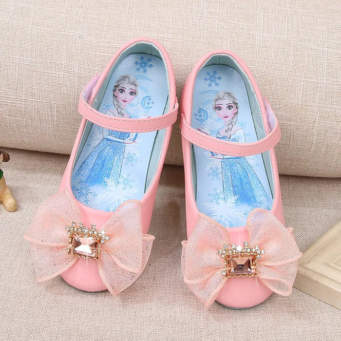 Frozen Elsa Crystal Bowtie Rhinestones Shoes