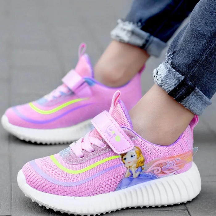 Elegant Princess Elsa Printed Sneakers