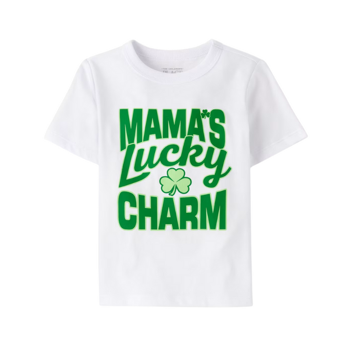 Mamas Lucky Charm Printed Little T Shirt