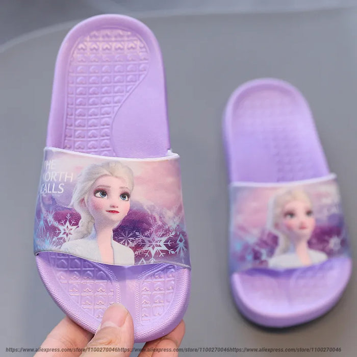 Frozen Anna Elsa Cartoon Slippers