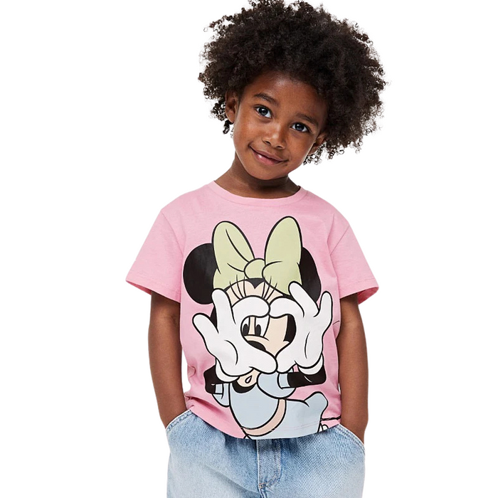 Casual Cartoon Print T Shirt