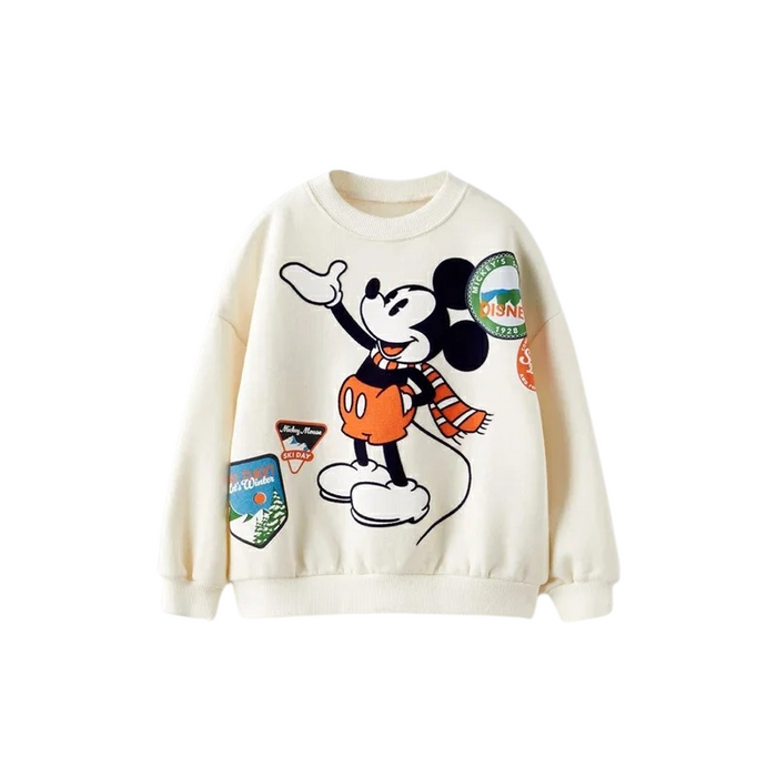 Versatile Cartoon Printed Design Sweatshirt