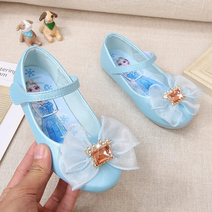 Frozen Elsa Crystal Bowtie Rhinestones Shoes