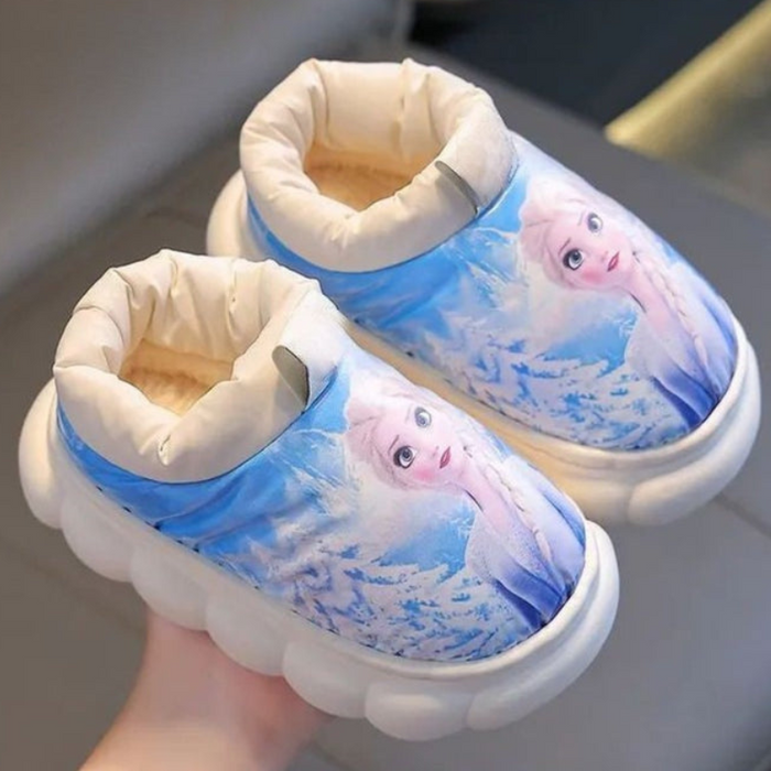 Waterproof Princess Elsa Thick Sole Boots