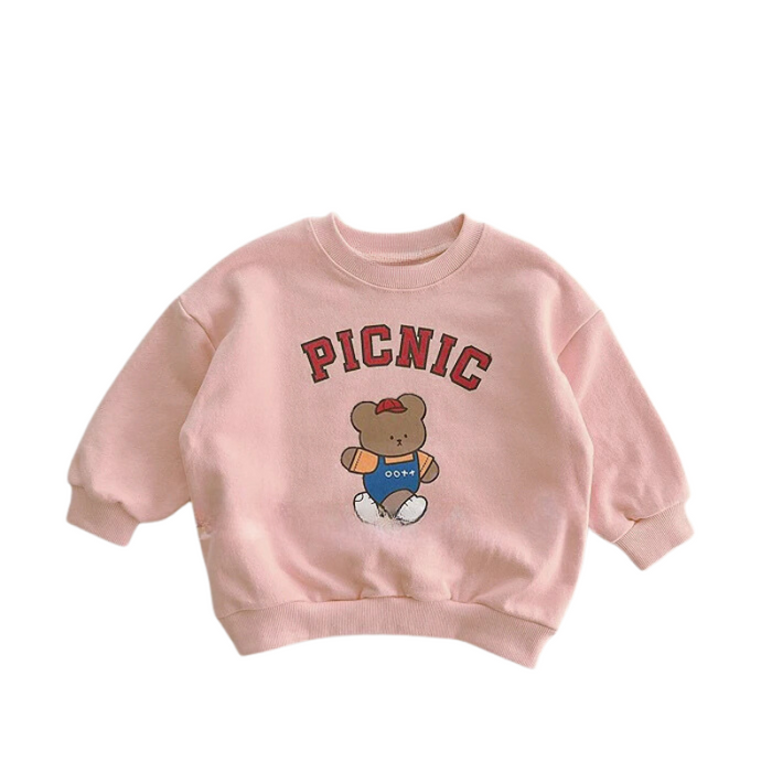 Picnic Printed Design Casual Sweatshirt