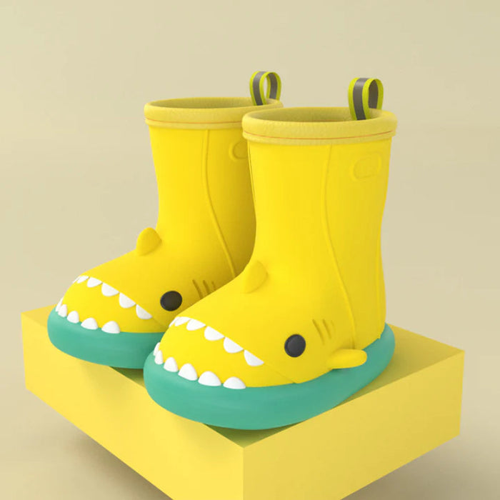 Shark Themed Waterproof Rubber Boots