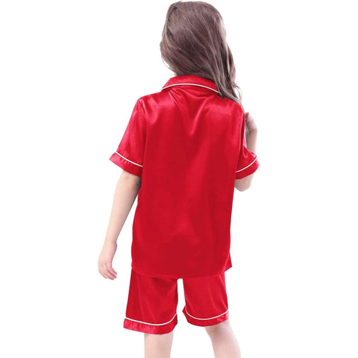 Short Sleeve Button Up Pajama Set