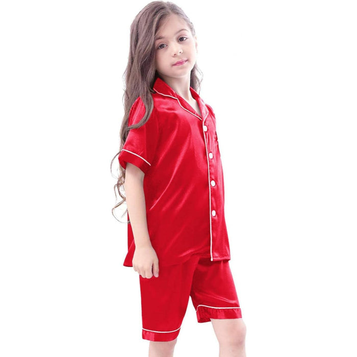 Short Sleeve Button Up Pajama Set