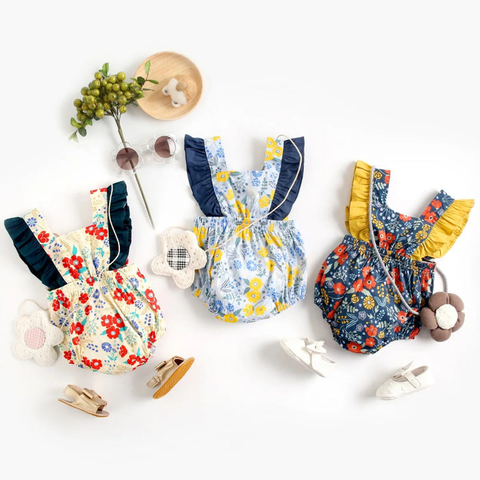 Floral Printed Summer Rompers