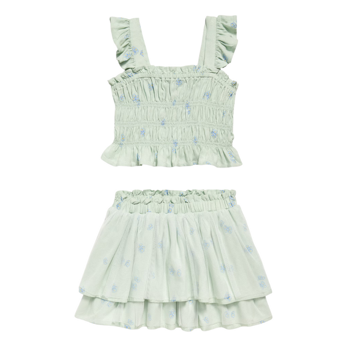 Sleeveless Top With Tulle Skirt