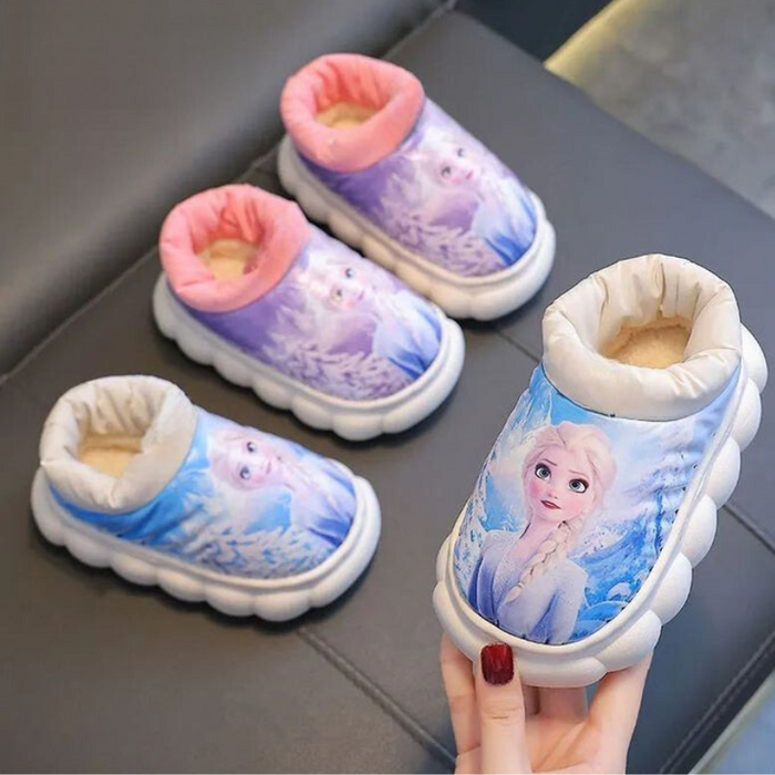 Waterproof Princess Elsa Thick Sole Boots