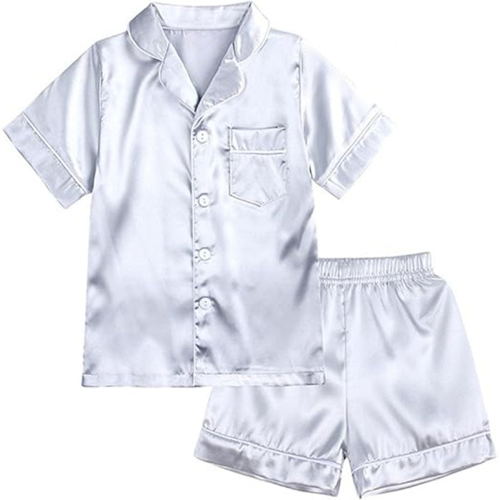 Short Sleeve Button Up Pajama Set