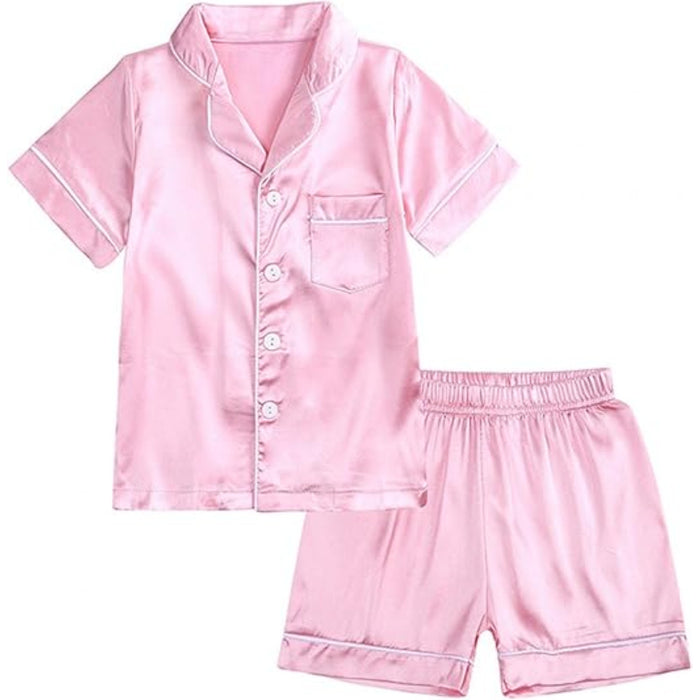 Short Sleeve Button Up Pajama Set