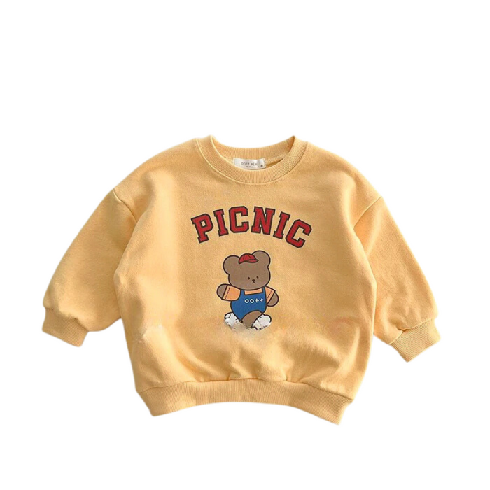 Picnic Printed Design Casual Sweatshirt