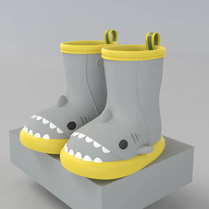 Shark Themed Waterproof Rubber Boots