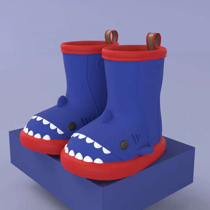 Shark Themed Waterproof Rubber Boots