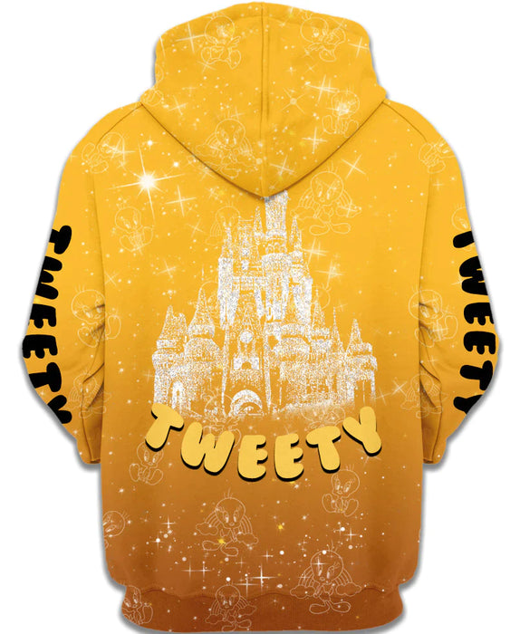 Children Adorable Tweety Zip Up Hoodie