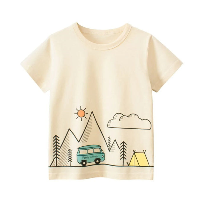 Adventure Awaits Printed T Shirt