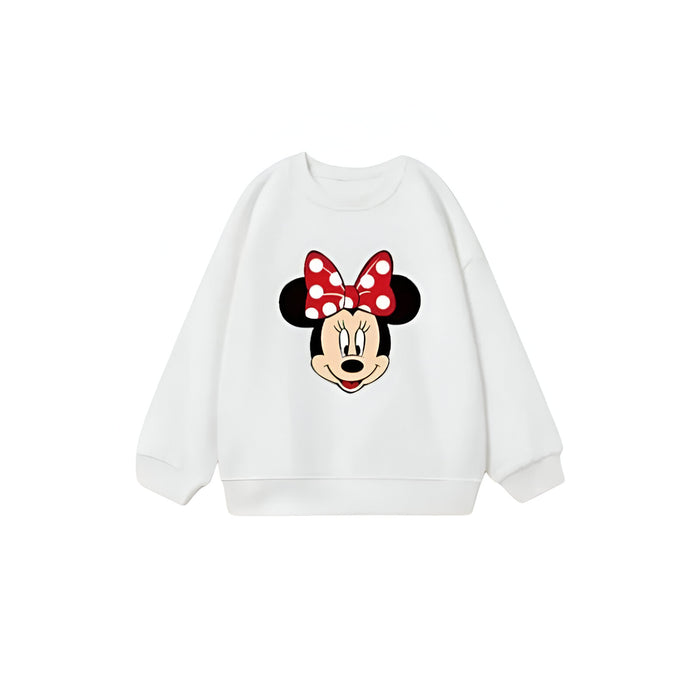 Minnie Printed Girls Cartoon Sweatshirts