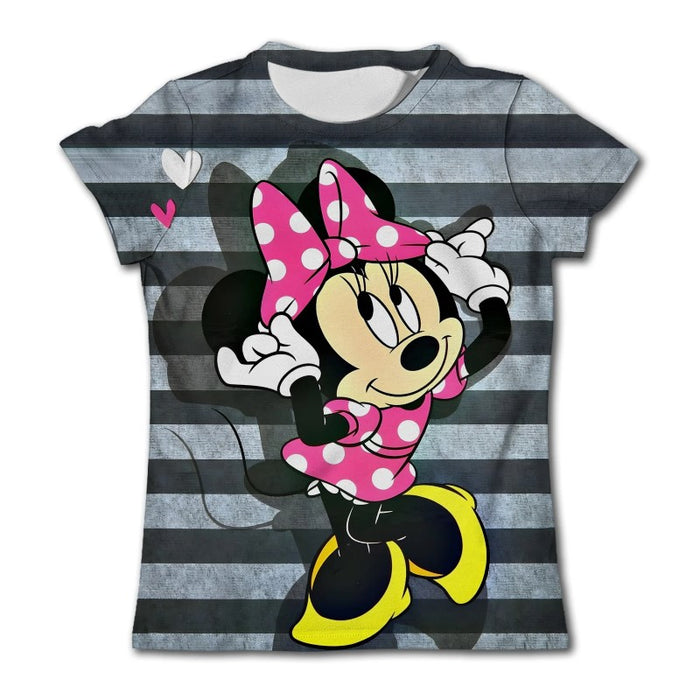 Minnie Mouse Animal Print Graphic T Shirt