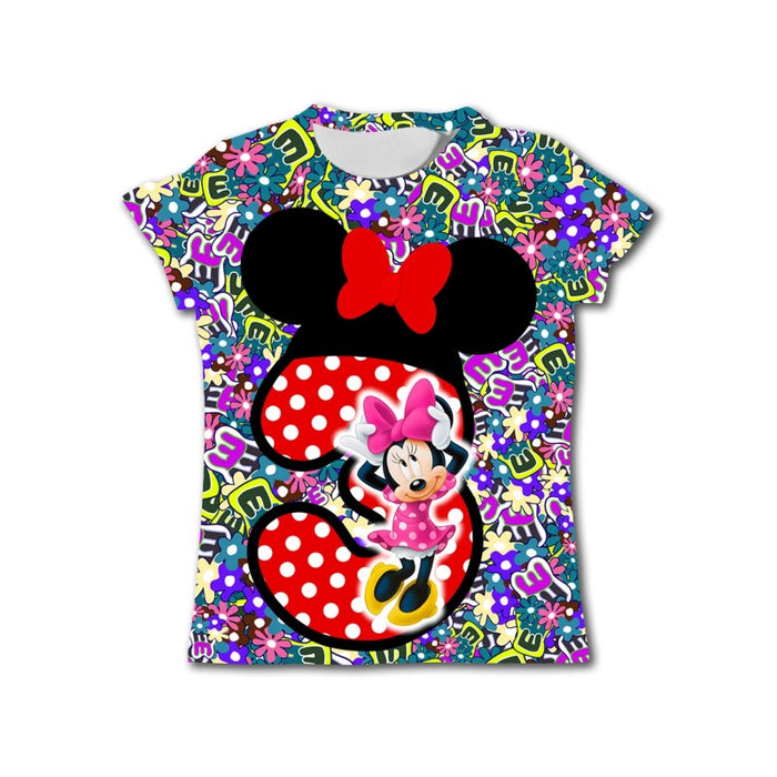 Minnie Mouse Animal Print Graphic T Shirt