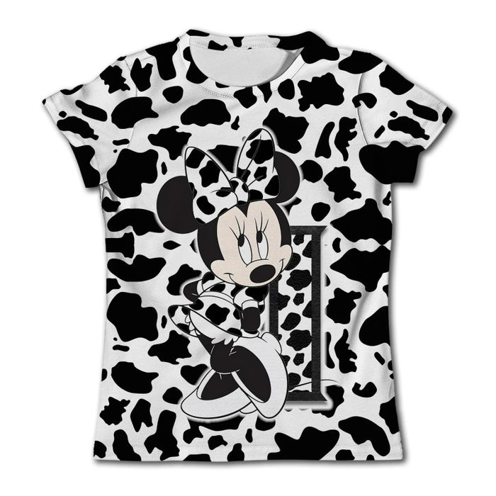 Minnie Mouse Animal Print Graphic T Shirt