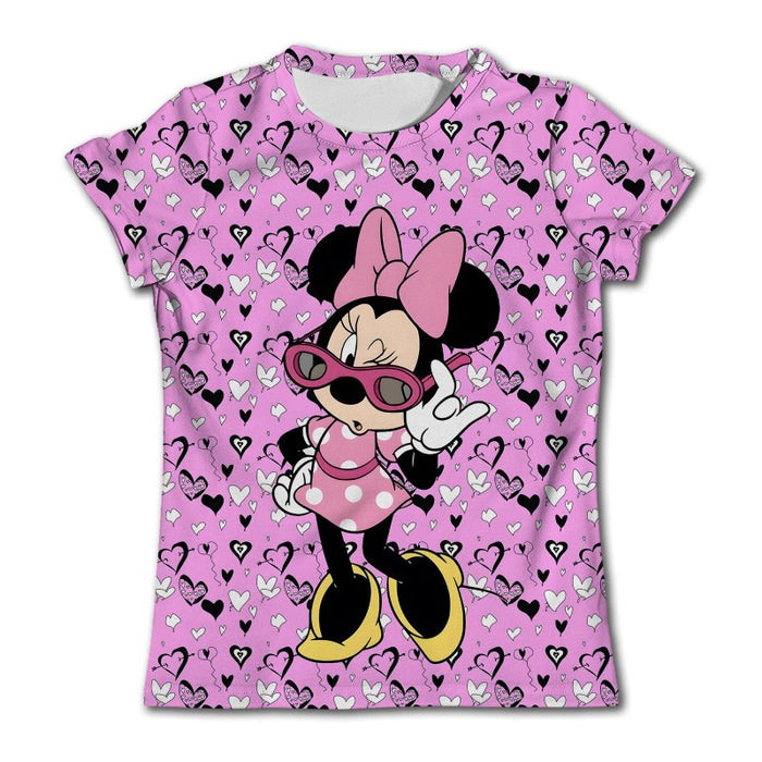 Minnie Mouse Animal Print Graphic T Shirt