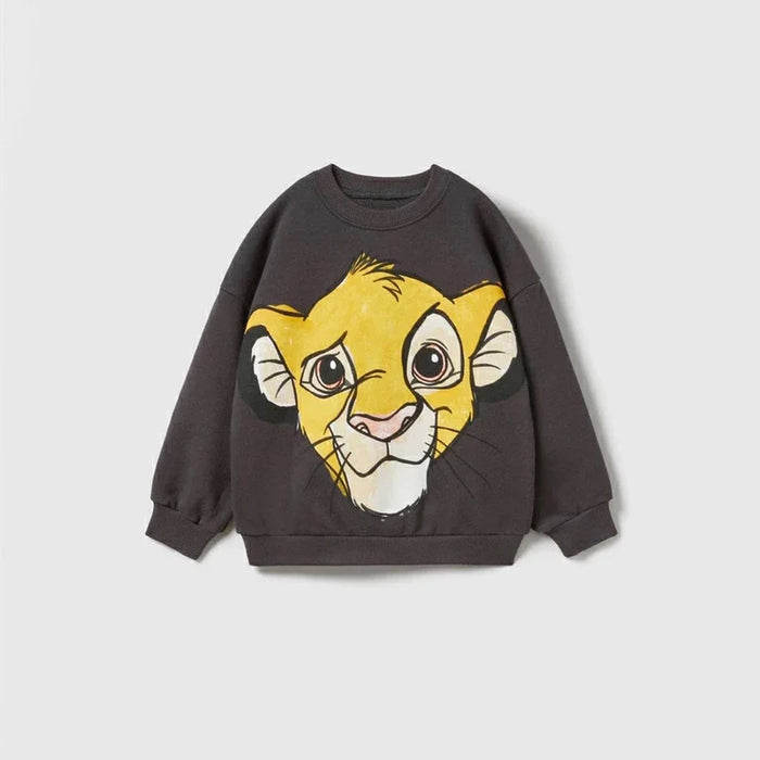 Animated Character Sweatshirt In Lively Colors