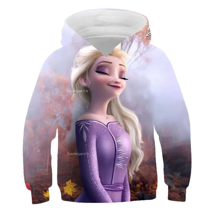 Autumn Frozen Anna And Elsa Casual Hoodie