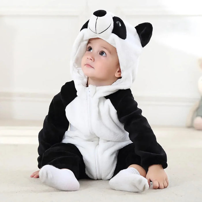 Animal Themed Hooded Romper For Toddlers