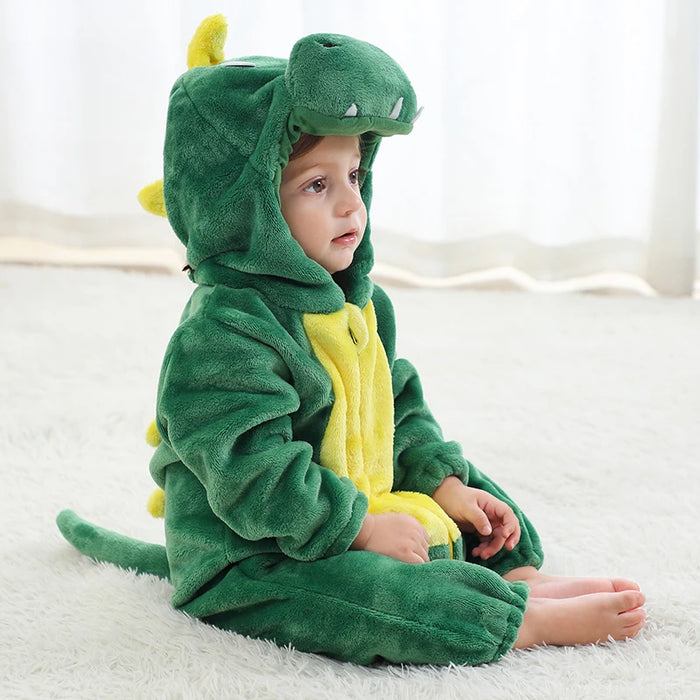 Animal Themed Hooded Romper For Toddlers