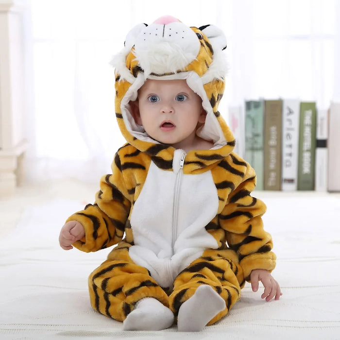 Animal Themed Hooded Romper For Toddlers