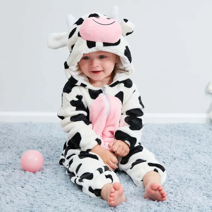 Animal Themed Hooded Romper For Toddlers