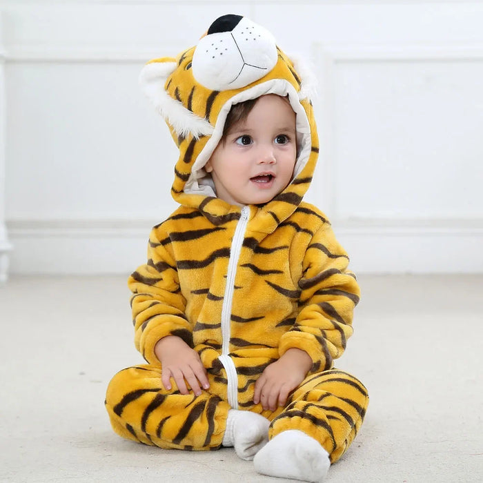 Animal Themed Hooded Romper For Toddlers