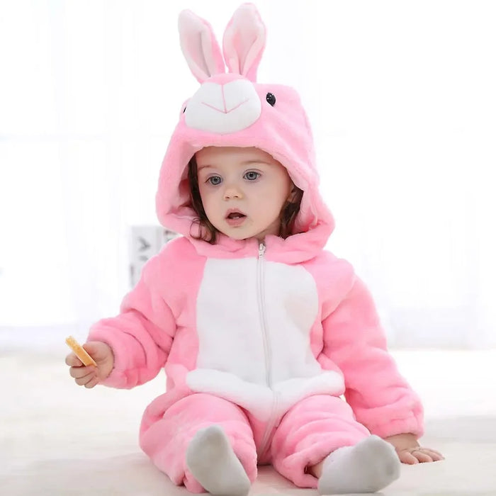 Animal Themed Hooded Romper For Toddlers